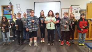 4th Grade earned Black Belts for Recorder Karate