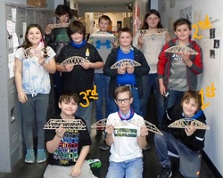 Mr. Enslow's STEAM Class Takes Top Place in Southwest MO Bridge Contest